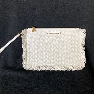 Michael Kors Jet Set  Large Woven leather Clutch